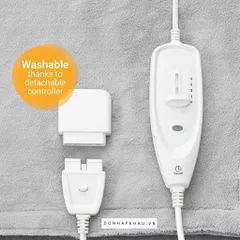 Chăn Điện Medisana 60231 – HB 675 Ấm Áp, Thoải Mái, 4 Cài Đặt Nhiệt Độ, Thiết Kế Đảo Ngược, An Toàn, Giặt Tay Dễ Dàng