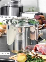 Nồi Luộc Gà Zwilling 14L - Chất Liệu Thép Không Gỉ, Đáy 3 Lớp, Đa Năng Cho Bếp, Lựa Chọn Hoàn Hảo Cho Gia Đình Đông Người