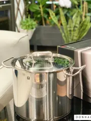 Nồi Luộc Gà Zwilling 14L - Chất Liệu Thép Không Gỉ, Đáy 3 Lớp, Đa Năng Cho Bếp, Lựa Chọn Hoàn Hảo Cho Gia Đình Đông Người