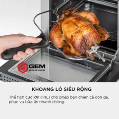 Nồi chiên không dầu Klarstein 14L bản điện tử model 2020