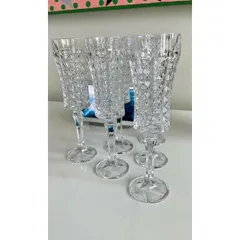 Bộ 6 Ly Vang Bohemia Diamond Kim Cương 200ml - Pha Lê Cao Cấp, Chịu Nhiệt, Thiết Kế Sang Trọng cho Tiệc Tùng và Dùng Hàng Ngày