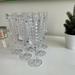 Bộ 6 Ly Vang Bohemia Diamond Kim Cương 200ml - Pha Lê Cao Cấp, Chịu Nhiệt, Thiết Kế Sang Trọng cho Tiệc Tùng và Dùng Hàng Ngày