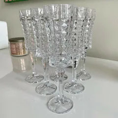 Bộ 6 Ly Vang Bohemia Diamond Kim Cương 200ml - Pha Lê Cao Cấp, Chịu Nhiệt, Thiết Kế Sang Trọng cho Tiệc Tùng và Dùng Hàng Ngày