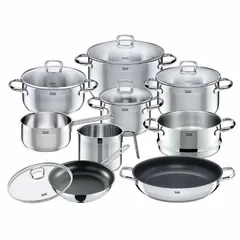 Bộ Nồi Silit Toskana 10 Món Nhập Khẩu Đức - Chất Liệu Inox 18/10, Vung Kính Chống Nhiệt, Tiết Kiệm Năng Lượng