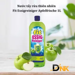 Nước tẩy rửa đa năng giấm táo Fit Essigreiniger 1L - An toàn, hiệu quả, thân thiện với môi trường, hương táo tươi mát, vệ sinh nhà cửa dễ dàng
