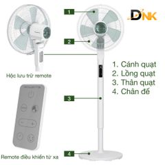 Quạt Cây Rowenta Turbo Silence Extreme+ VU5890 - Siêu Êm, 16 Cấp Gió, Tiết Kiệm Năng Lượng, Lựa Chọn Hoàn Hảo Cho Mọi Không Gian