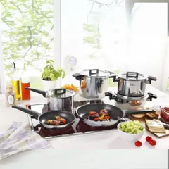 Bộ Nồi Đa Năng WOLL Concept NCSET006 - Bộ 10 Chi Tiết Nhập Khẩu Từ Đức, Chảo, Nồi, Xửng Hấp Cao Cấp, An Toàn, Tiện Lợi
