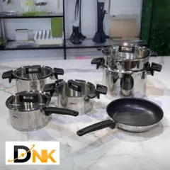 Bộ Nồi Đa Năng WOLL Concept NCSET006 - Bộ 10 Chi Tiết Nhập Khẩu Từ Đức, Chảo, Nồi, Xửng Hấp Cao Cấp, An Toàn, Tiện Lợi