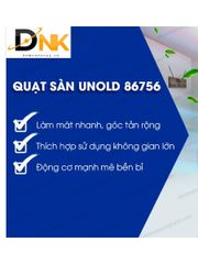Quạt Sàn UNOLD 86756 - Quạt Công Suất Lớn 120W, Chân Đế Chắc Chắn, Điều Chỉnh Góc Nghiêng, Thích Hợp Cho Mùa Hè Nóng Bức