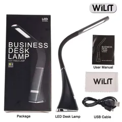 Đèn Bàn WILIT U2 - Đèn Học Chống Cận, LED Tiết Kiệm Điện, Thiết Kế Thanh Lịch, 3 Chế Độ Sáng, Hiển Thị Giờ và Nhiệt Độ