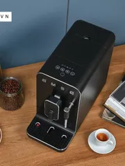 Máy Pha Cà Phê Espresso Smeg BCC02FBMEU, FULL BLACK, Thermoblock, 19 Bar
