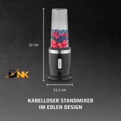 Máy Xay Sinh Tố Không Dây CASO Click & Blend 240W - Thiết Kế Nhỏ Gọn, Tiện Lợi, Dùng Ở Mọi Nơi, Bình Tritan 500ml An Toàn