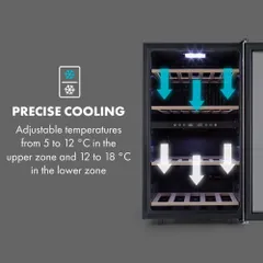 Tủ Đựng Rượu Vang Klarstein Vinamour 45D, Silver, 118 Lít, 45 Chai - CAM KẾT HÀNG NHẬP KHẨU CHÍNH HÃNG