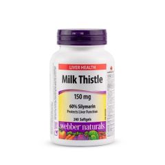 Viên Uống Hỗ Trợ Gan Webber Naturals Milk Thistle 150mg (240 viên) - Thải Độc và Bảo Vệ Sức Khỏe Gan Tối Ưu