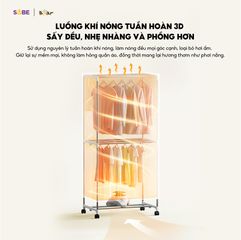 Tủ Sấy Quần Áo Bear HGJ-D12D5 - Máy Sấy 475L, Công Suất 1200W, Diệt Khuẩn 99.9%, Sấy Khô Nhanh Chóng, Đa Năng Cho Gia Đình