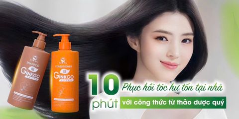 Dầu Gội Ginkgo Thanh Mộc Hương 500ml - Nuôi Dưỡng Mái Tóc Óng Mượt, Khỏe Mạnh, Giảm Ngứa Da Đầu, Phục Hồi Tóc Hư Tổn