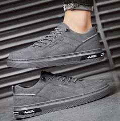 Giày Sneaker Nam Thấp Cổ Da Lộn Mới 1990 - Kiểu Dáng Thời Trang, Màu Nâu-Xám, Đi Êm Chân, Dễ Phối Đồ, Size 39-44
