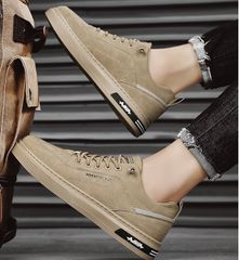 Giày Sneaker Nam Thấp Cổ Da Lộn Mới 1990 - Kiểu Dáng Thời Trang, Màu Nâu-Xám, Đi Êm Chân, Dễ Phối Đồ, Size 39-44