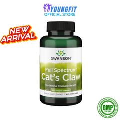 Viên Uống Cat's Claw Swanson - Hỗ Trợ Tiêu Hóa Đường Ruột Khoẻ Mạnh - Hộp 100 Viên Nhộng - Sức Khỏe Tự Nhiên từ Mỹ