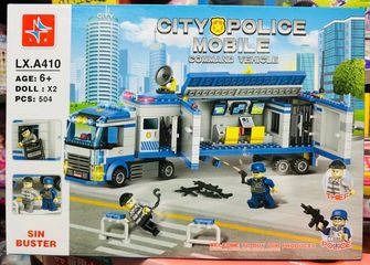 Đồ Chơi Lắp Ráp Xe Ô Tô Trụ Sở Di Động City Police Mobile LX.A410 - Phát Triển Tư Duy Cho Trẻ Em