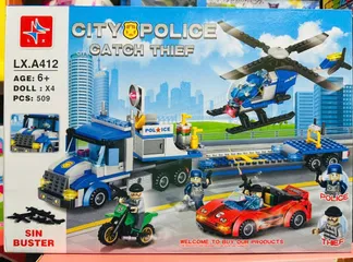 Đồ Chơi Lắp Ráp LX.A412 CITY POLICE - 509 Mảnh Ghép Thú Vị Cho Trẻ Em Từ 6 Tuổi - Khơi Gợi Sáng Tạo và Kỹ Năng Vận Động