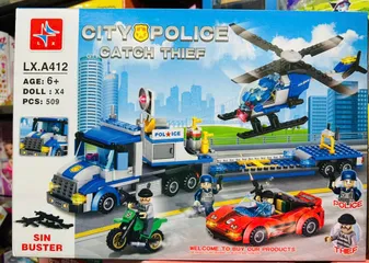 Đồ Chơi Lắp Ráp LX.A412 CITY POLICE - 509 Mảnh Ghép Thú Vị Cho Trẻ Em Từ 6 Tuổi - Khơi Gợi Sáng Tạo và Kỹ Năng Vận Động