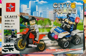 Bộ đồ chơi lắp ráp người bảo vệ thành phố LX.A419 CITY POLICE - 97 mảnh ghép giáo dục cho trẻ từ 6 tuổi trở lên