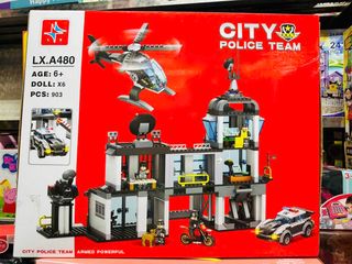 Đồ Chơi Lắp Ráp Trụ Sở Điều Hành POLICE TEAM LX A480 - Bộ 903 Mảnh Ghép Phát Triển Tư Duy Cho Trẻ 6 Tuổi Trở Lên
