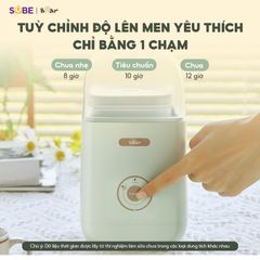 Máy làm sữa chua Bear SB-SC12C 1L - Thiết kế nhỏ gọn, 3 chế độ ủ thông minh, làm sữa chua tươi ngon tại nhà dễ dàng.