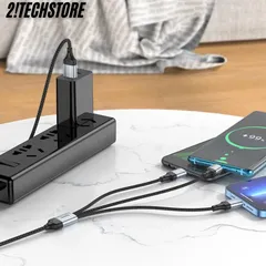 Cáp sạc 3 đầu đa năng Hoco X102 3in1 Phù Hợp với mọi dòng điện thoại