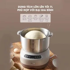 Máy Trộn Bột 7L Bear DM-B70V1 - Công Nghệ Nhào Tự Động, Chất Liệu Bền Bỉ, Phù Hợp Làm Bánh, Mì Tươi, Sủi Cảo