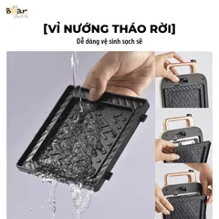 Máy Nướng Kẹp Bánh Mì Bear DBC-C06M1 - Thiết Kế Gọn Nhẹ, Dung Tích 7L, Công Nghệ Nhào Tự Động, Dễ Dàng Sử Dụng