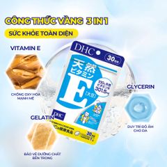 [Nhập khẩu] Viên Uống Vitamin E DHC Nhật Bản (30 Viên/ 30 Ngày)