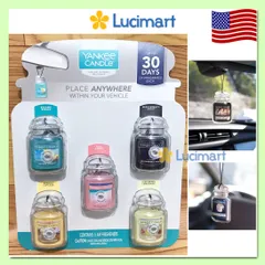 Sáp thơm ô tô Yankee Candle Car Set 5 mùi [Hàng Mỹ]