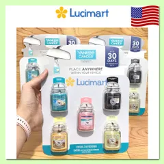 Sáp thơm ô tô Yankee Candle Car Set 5 mùi [Hàng Mỹ]