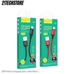 Cáp sạc Micro Hoco X89 sạc nhanh bền bỉ, Phù hợp các dòng android cũ