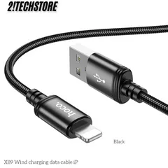 Cáp Sạc USB to iP Hoco X89 Sạc Nhanh Bền Dẻo, Dành cho Điện thoại IP