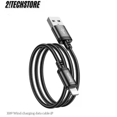 Cáp Sạc USB to iP Hoco X89 Sạc Nhanh Bền Dẻo, Dành cho Điện thoại IP