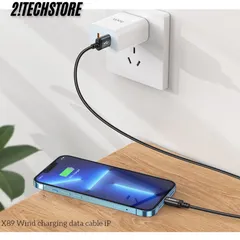 Cáp Sạc USB to iP Hoco X89 Sạc Nhanh Bền Dẻo, Dành cho Điện thoại IP