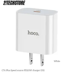 Củ sạc Hoco C76 sạc nhanh cổng Type-C PD 20W sạc nhanh các dòng IP