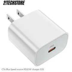 Củ sạc Hoco C76 sạc nhanh cổng Type-C PD 20W sạc nhanh các dòng IP