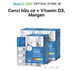 Viên Uống Bổ Sung Canxi Hữu Cơ Nutri D-DAY Hàn Quốc - Hỗ Trợ Sức Khỏe Xương Khớp & Phát Triển Chiều Cao Cho Trẻ Em