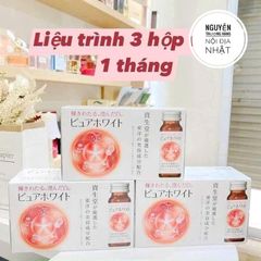 Nước Uống Trắng Da Pure White Shiseido Chính Hãng - Collagen Hỗ Trợ Làm Sáng Da & Chống Lão Hóa Nhật Bản 150ml