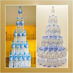 Tháp Nước Mica 3 Tầng 5 Tầng Không Đế - Tháp Bày Lễ Cúng Gia Tiên, Đi Chùa, Trang Trí Điện Thờ, Chất Liệu Cao Cấp