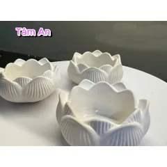 Chân Nến Hoa Sen Tâm Linh - Cốc Đựng Nến Tealight Khuếch Tán Tinh Dầu - Phụ Kiện Thờ Cúng Trang Trọng, Thanh Tịnh