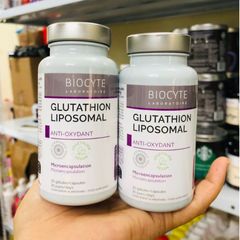 [Nhập khẩu] Viên Uống Bổ Sung Glutathion Liposomal hỗ trợ trắng da - Biocyte 