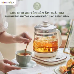Ấm Pha Trà Bear 1.5L HK-5H15L96 - Máy Pha Trà Đa Chức Năng 16 Cách Chế Biến, Thiết Kế Sang Trọng, Tiện Lợi, An Toàn Sức Khỏe