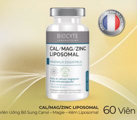 [Nhập khẩu] Biocyte Cal Mag Zinc Liposomal Viên uống bổ sung Canxi – Magie 