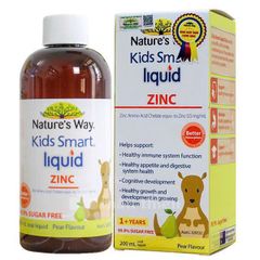 Kẽm nước Nature’s Way Kids Smart Liquid Zinc - Hỗ trợ tăng sức đề kháng cho bé, hạn sử dụng đến 8/26