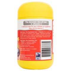 Kẹo dẻo bổ sung sắt và vitamin C Nature’s Way Kids Smart Vita Gummies - Tăng cường sức khỏe và đề kháng cho trẻ - 60 viên
